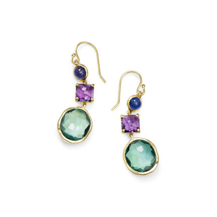 Fashion 18K Gold Plated Rhinestone Earrings