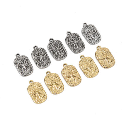 Stainless Steel Ornament Accessories Eight Awn Star Necklace Pendant Diy